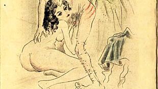 ever wonder what vintage erotic art hides in those antique frames?