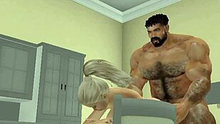 Football hunk surprises neighbor with intense pounding action