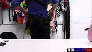 Thieving teen ballerina stripped and fucked hard by cop in ripped uniform reality