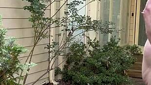 hey i was out naked gardening again flashing everything in the yard...oops