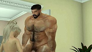 Football hunk surprises neighbor with intense pounding action