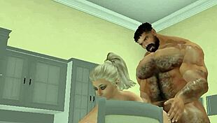 Football hunk surprises neighbor with intense pounding action