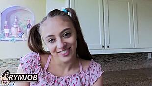 uh gia derza the cute babysitter with pigtails has this issue she gotta talk bout rimjob style