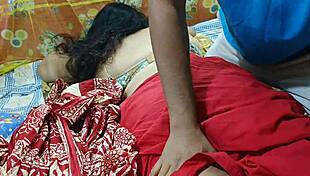 sexy desi housewife enjoys full body oil massage in hotel