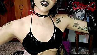 can this goth slut's extreme deepthroat throat your cock till you explode in her petite face