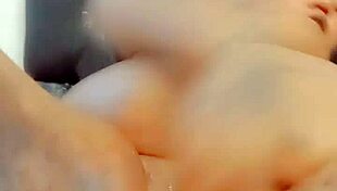 discover the intriguing shine of oil on chubby babe's beautiful big natural tits body