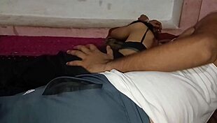 stepmom wakes to son's sneaky fingering of her huge saggy tits pierced nipples in bath