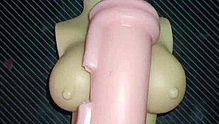 Trio Kissy y Dolly spread tight vaginas for close-up creampie desk fucks and tit shots