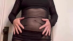 Goddess ellie rowyn dances teases in sheer dress for cuckold joi