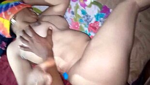 Stepsister's husband gets steamy bathroom welcome with ass shaking and domination play