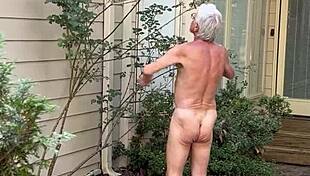 hey i was out naked gardening again flashing everything in the yard...oops