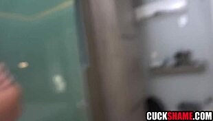 Watch this milf wife get railed on holiday while her cuck hubby stares helplessly