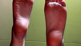White Girl Flashes Socks Feet And Toes For Cash Payment!