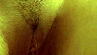 the naughty mistress fingers her bound slave's wet pussy while groping those big tits