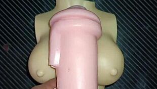 Trio Kissy y Dolly spread tight vaginas for close-up creampie desk fucks and tit shots