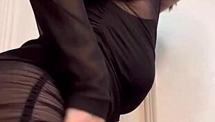 Goddess ellie rowyn dances teases in sheer dress for cuckold joi