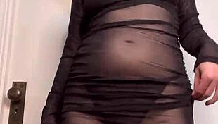Goddess ellie rowyn dances teases in sheer dress for cuckold joi