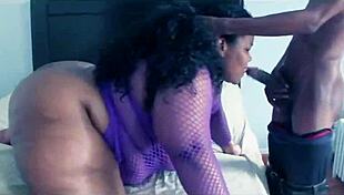 granny bbw with big ass takes double creampie from monster black cocks
