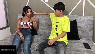 mi hermanastra lets me strip and fuck her hard at home part 1?