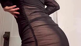 Goddess ellie rowyn dances teases in sheer dress for cuckold joi