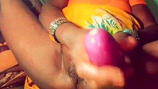 Indian HOUSE WIFE desibhabhi rams BRINJAL deep in WET PUSSY for hardcore homemade HANDJOB and FUCK