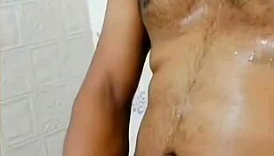 Self Golden Shower Fag Drinks Hot Piss In Bathroom