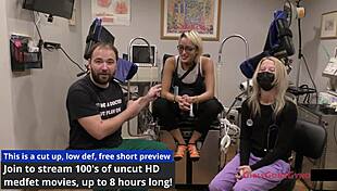 Tampa Uni Exam: Channy Crossfire's Naughty Nurse Physical Tease