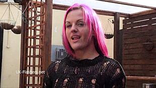Wheelchair-bound Leah Caprice flashes pussy and tits in public outdoor nudity spots