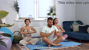 Tattooed Yoga Babe's Wild Anal Threesome!