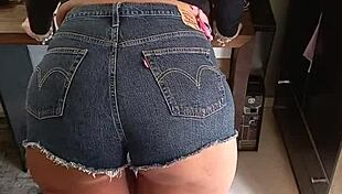 Sexy Shorts Reveal Tan Lines on Beautiful Tanned Legs