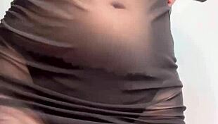 Goddess ellie rowyn dances teases in sheer dress for cuckold joi