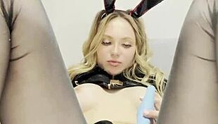 wanna see this cute bunny tease her clit and juicy labia?