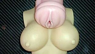 Trio Kissy y Dolly spread tight vaginas for close-up creampie desk fucks and tit shots