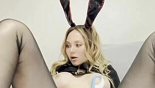 wanna see this cute bunny tease her clit and juicy labia?