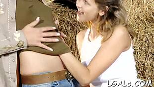 Ravishing teen 18+ wet pussy licked by slutty lesbian