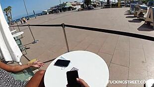 STREET SLUT'S HUGE TITS AND BIG CLIT BEG FOR CREAM FILLING! 