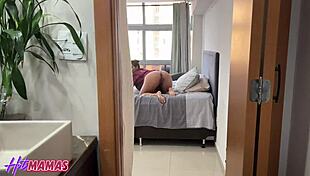Thick cock stretches every hole of this squirting Brazilian milf hard