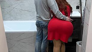 big ass stepmom lets stepson grope then fuck her fat pussy