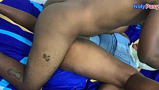 Big Booty African Girlfriend Moans in Homemade Missionary Sex Tape