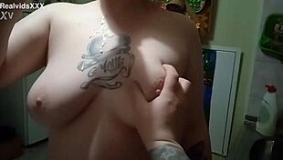 Watch Chubby Wife Gulp Milk Then Slobber Cock for Huge Facial Cumshot Explosion!