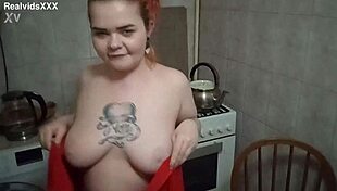 Watch Chubby Wife Gulp Milk Then Slobber Cock for Huge Facial Cumshot Explosion!