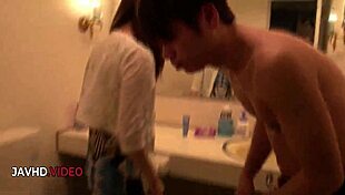 amateur asian babe miri kawada rides cock hard at home