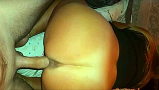 Stepmom eagerly waits for stepson, fingering her chubby ass in homemade taboo roleplay close up