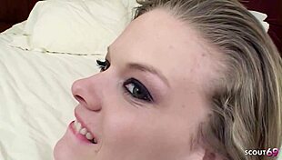 Pov Amateur Blonde Teases with Curves in Intense Interracial Encounter