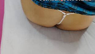 Pov Big Ass Latina Milf In School Uniform Poses Teasing Vagina With Cock