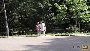 Hunt4k: did Czech teen almost lose wallet before wild old man pickup sex?
