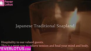 White Guy's Wild Mina Asahi Japanese Soapland Handjob Massage