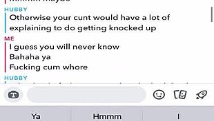 detailed sexting session teases and cuckolds desperate old husband on snapchat live