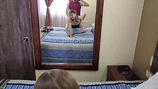 Ever wondered how a horny hotel maid takes monster cock deepthroat to explosive cumshot?