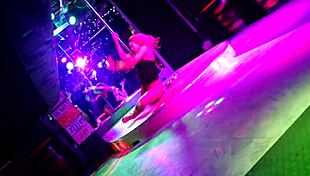 Stripper Teases at Ed's Bar on Titty Tuesday in Germany